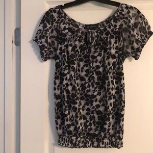Animal print top